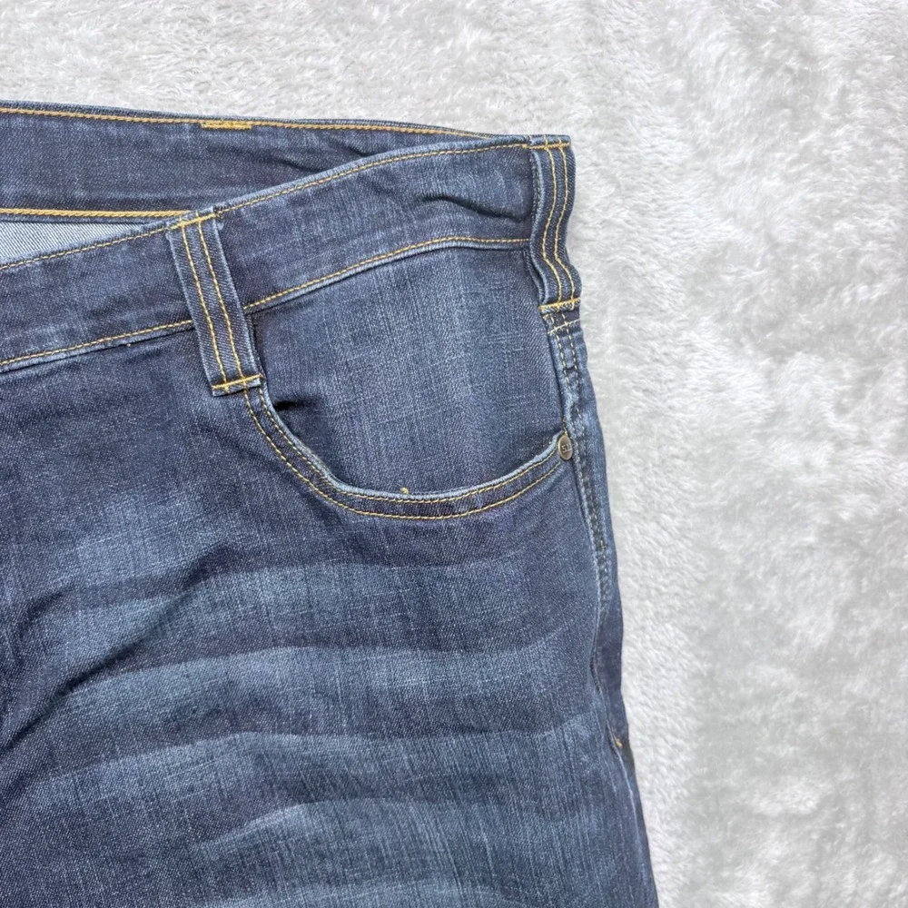 5.11 Tactical Defender-Flex Jeans Mens 44x32 Dark Blue Straight Leg Denim Pants